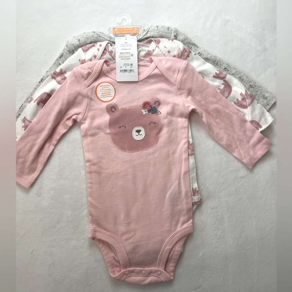 Carter’s Long Sleeve 3 Pack Onesies